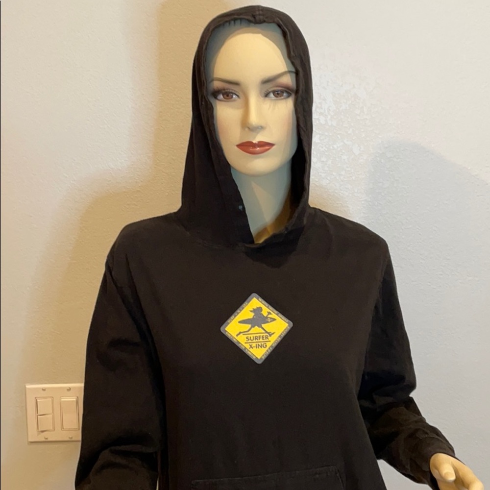 Surf N Sea Women’s Black Pullover Hoodie Size XS - Picture 3 of 9